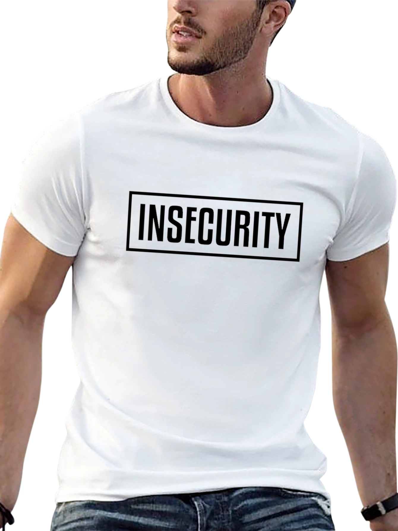 Camiseta Negra Insecurity - Estilo Único y Discreto