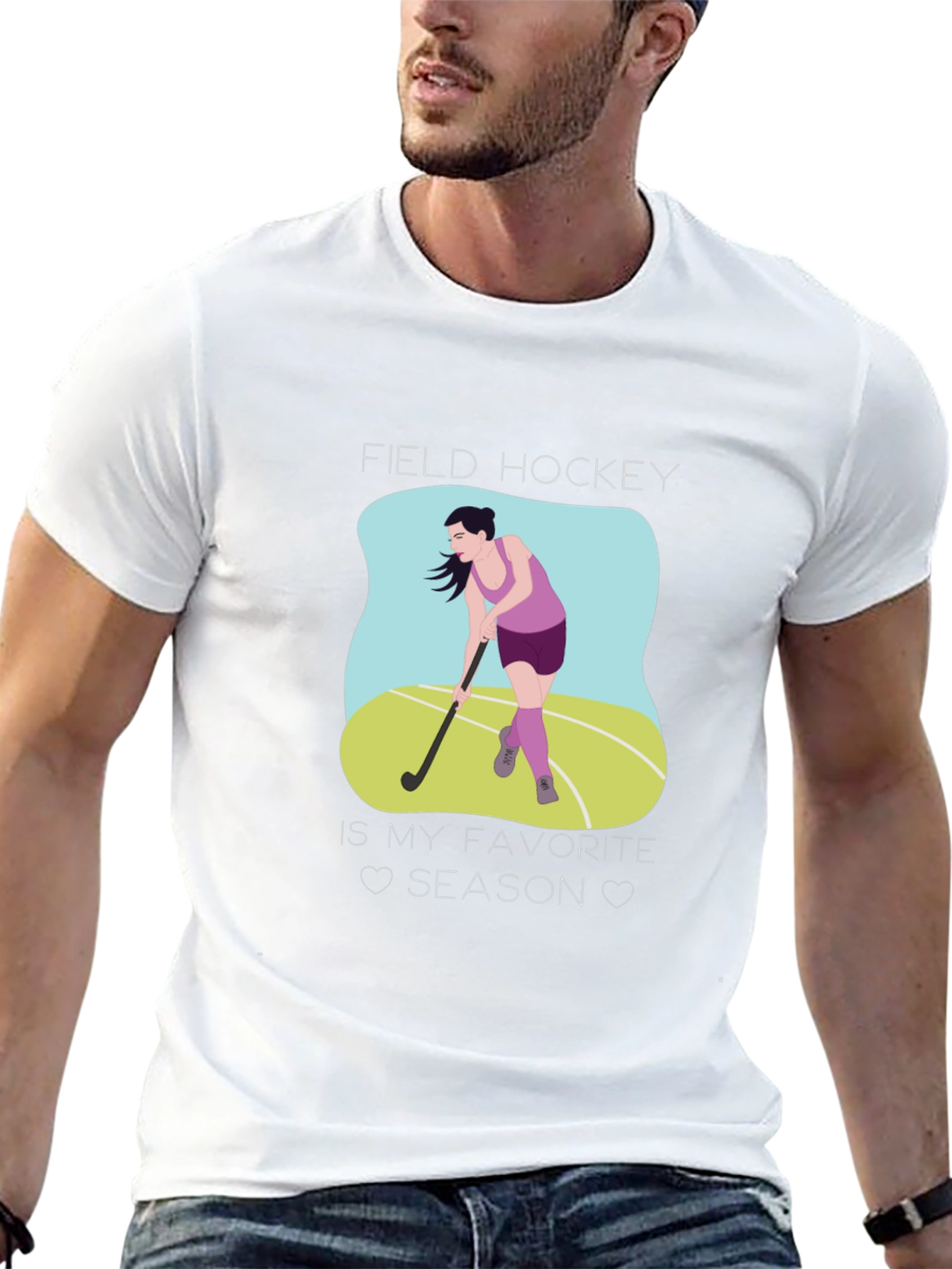 Camiseta Negra Field Hockey is My Favorite Season