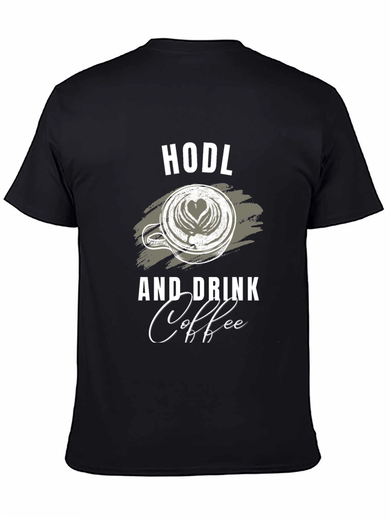 Camiseta Negra HODL y Coffee