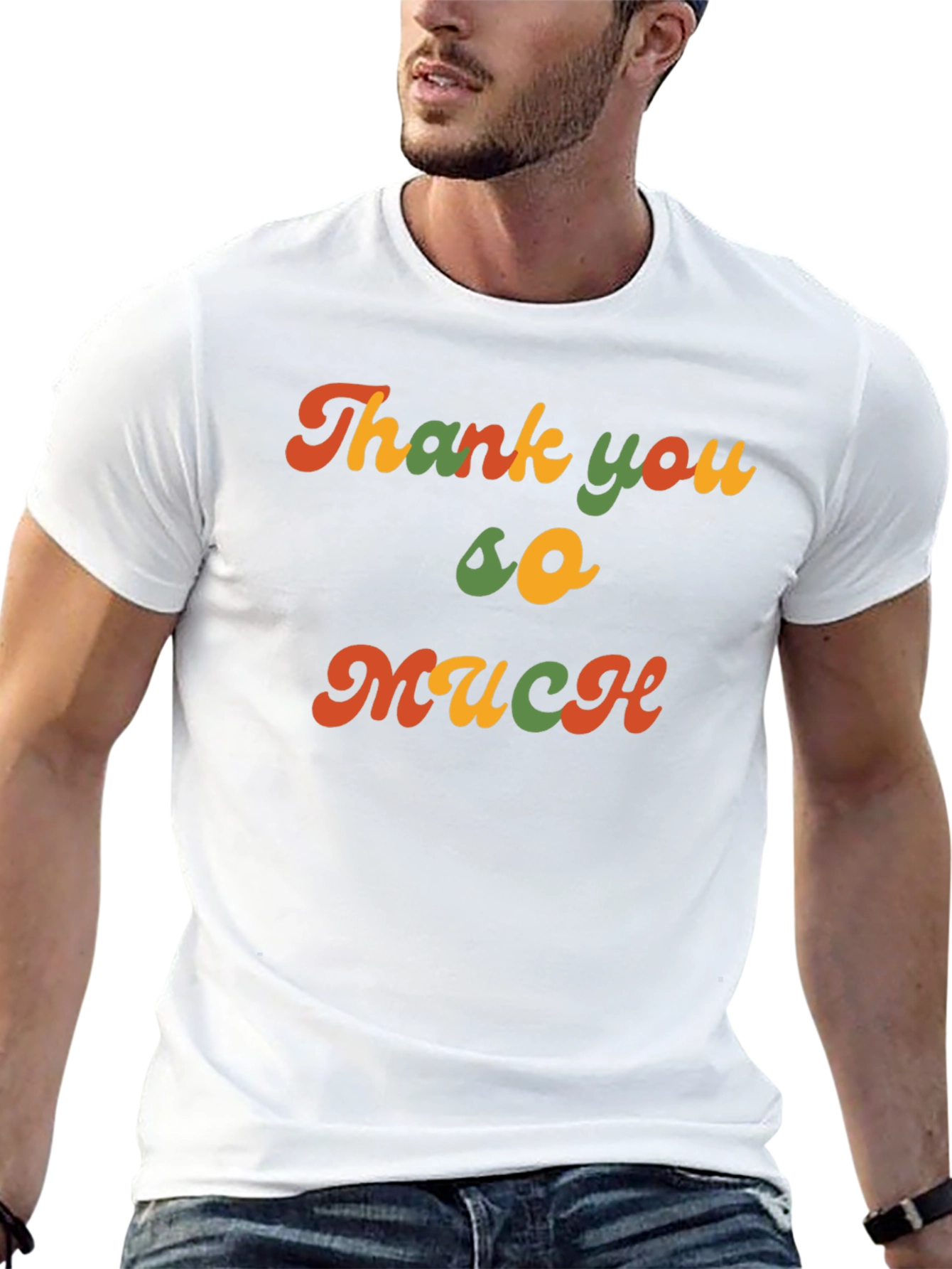 Camiseta Negra Retro Thank you so much