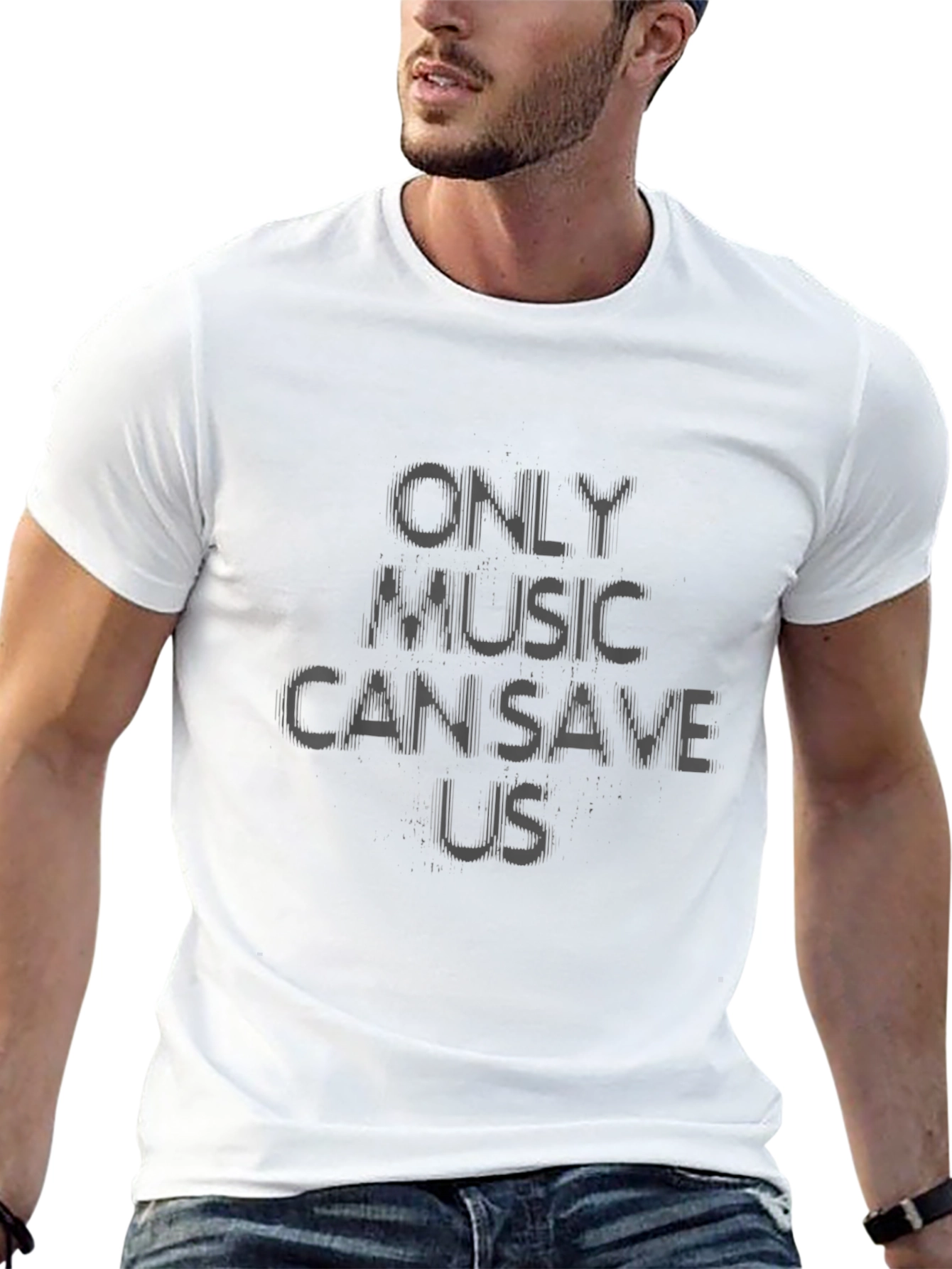 Camiseta Negra Only Music Can Save Us