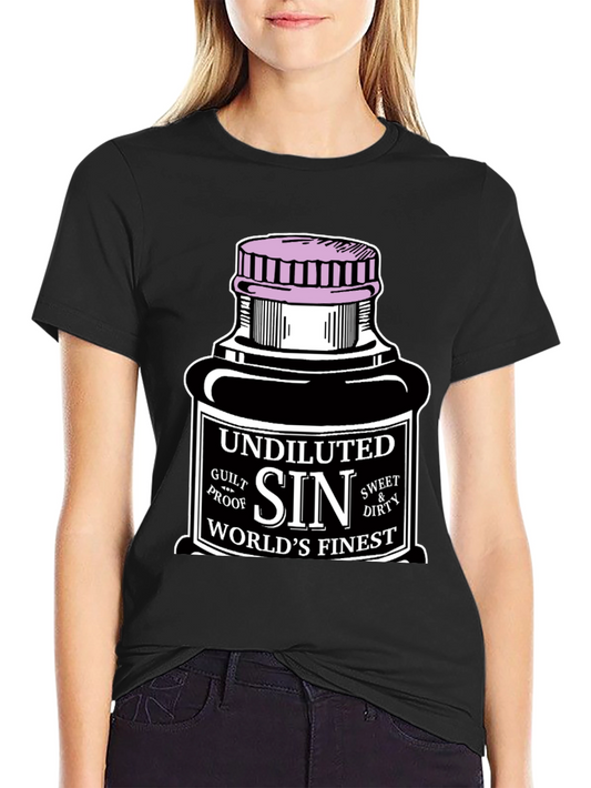Camiseta Negra Sin para Hombre