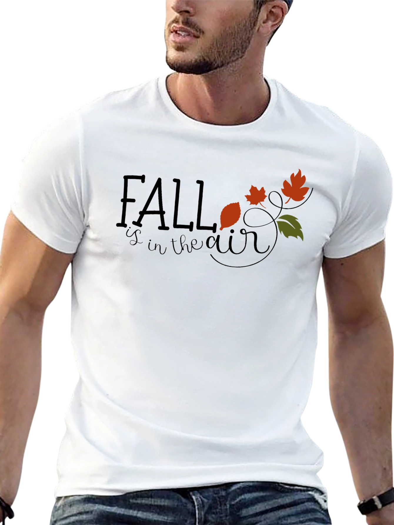 Camiseta Negra Fall is in the air
