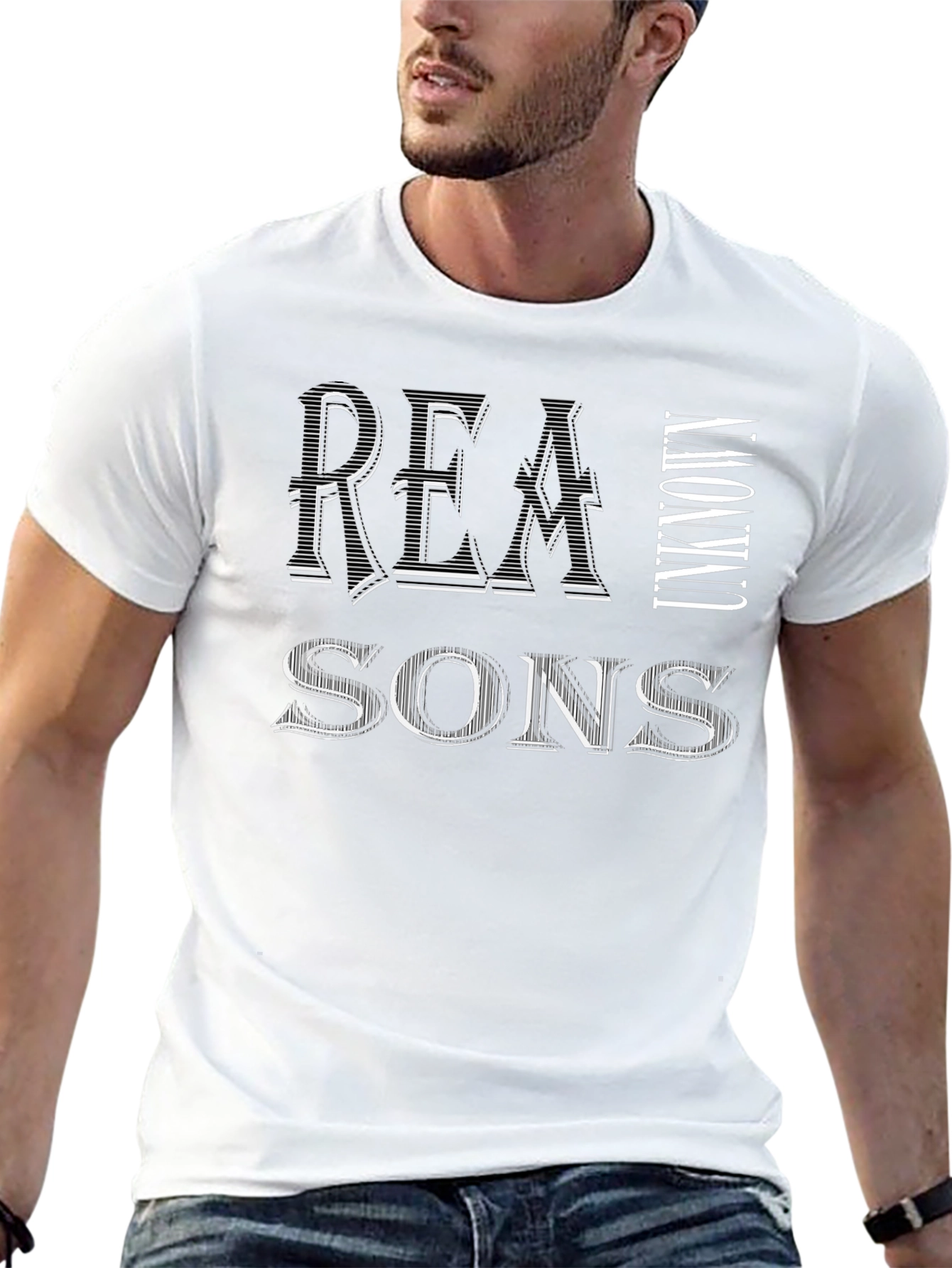 Camiseta Negra Hombre: Razones Desconocidas