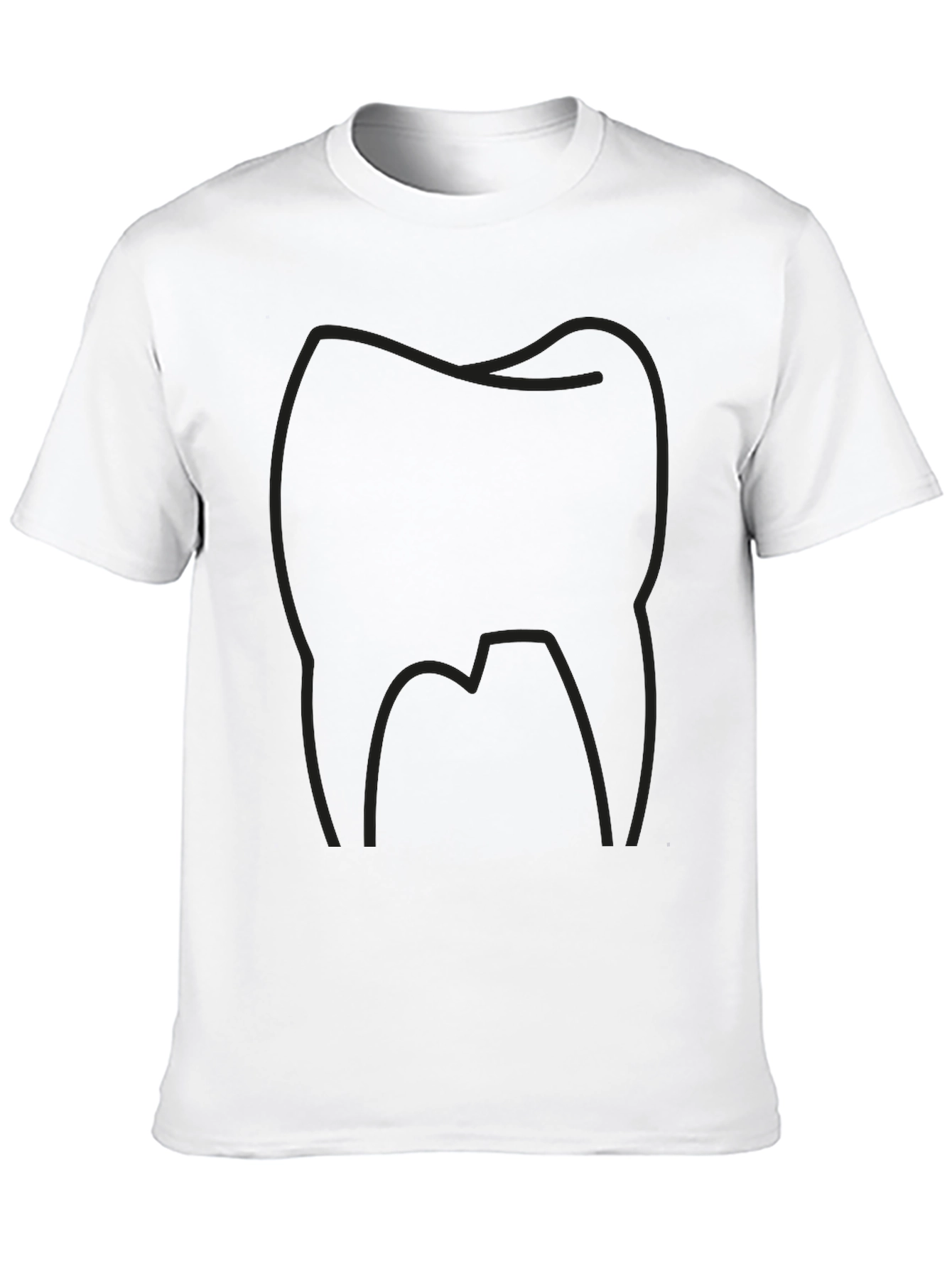 Camiseta Negra con Diseño de Muela