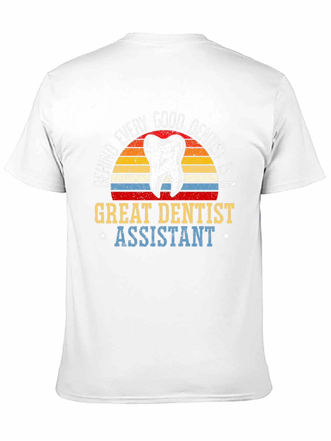 Camiseta Negra Dentista - Asistente Dental