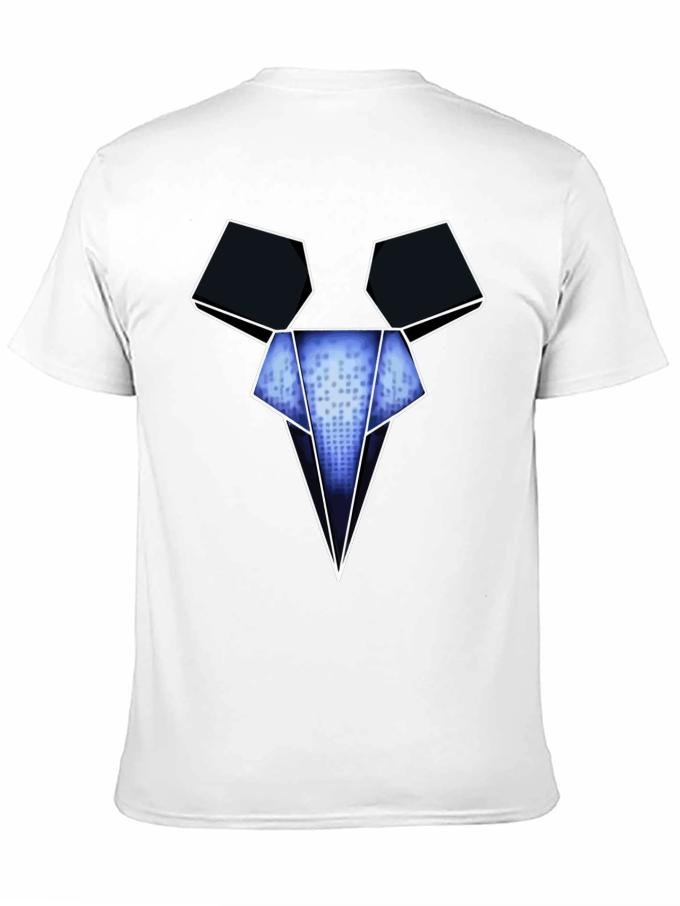 Camiseta Negra con Diseño Gráfico Abstracto