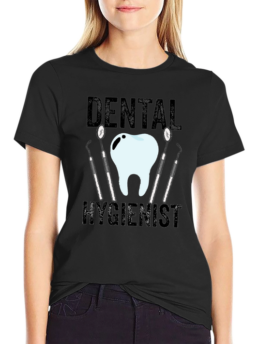 Camiseta Negra Higienista Dental