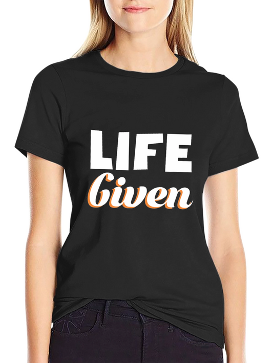 Camiseta Negra Life Given para Hombre