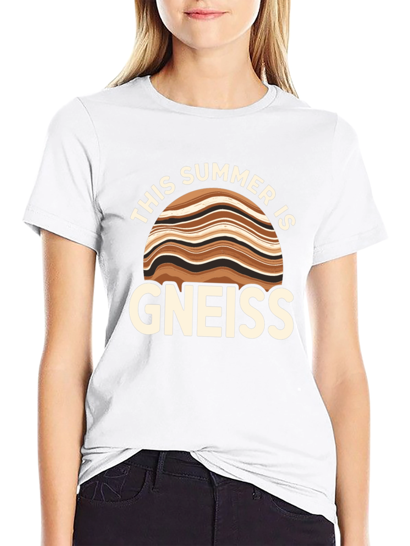 Camiseta Negra Gneiss: ¡Un Verano con Humor Geológico!