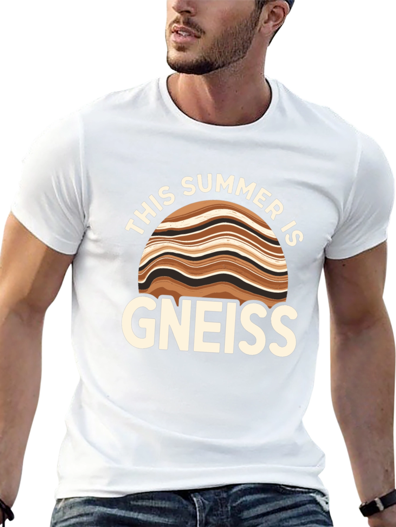 Camiseta Negra Gneiss: ¡Un Verano con Humor Geológico!