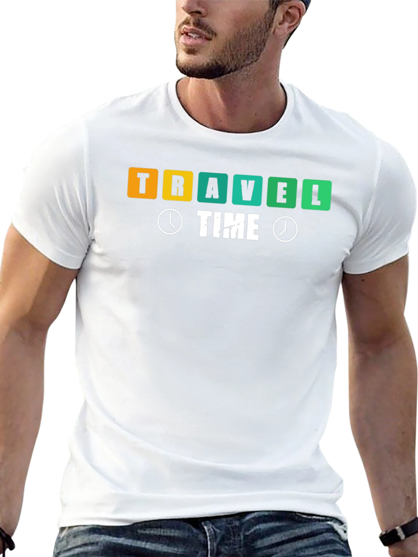 Camiseta Negra Travel Time