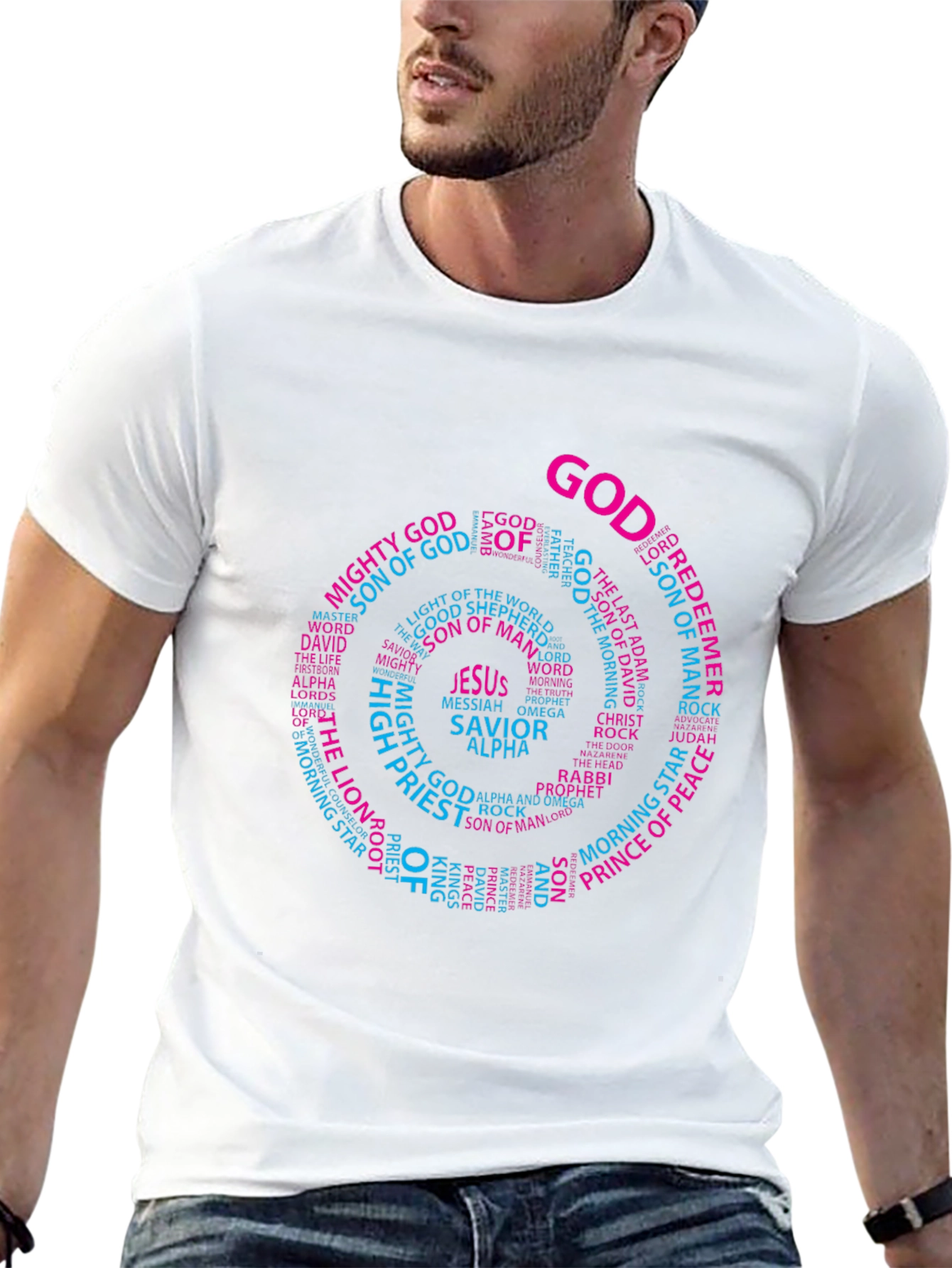 Camiseta Cristiana: Dios Jesús Salvador