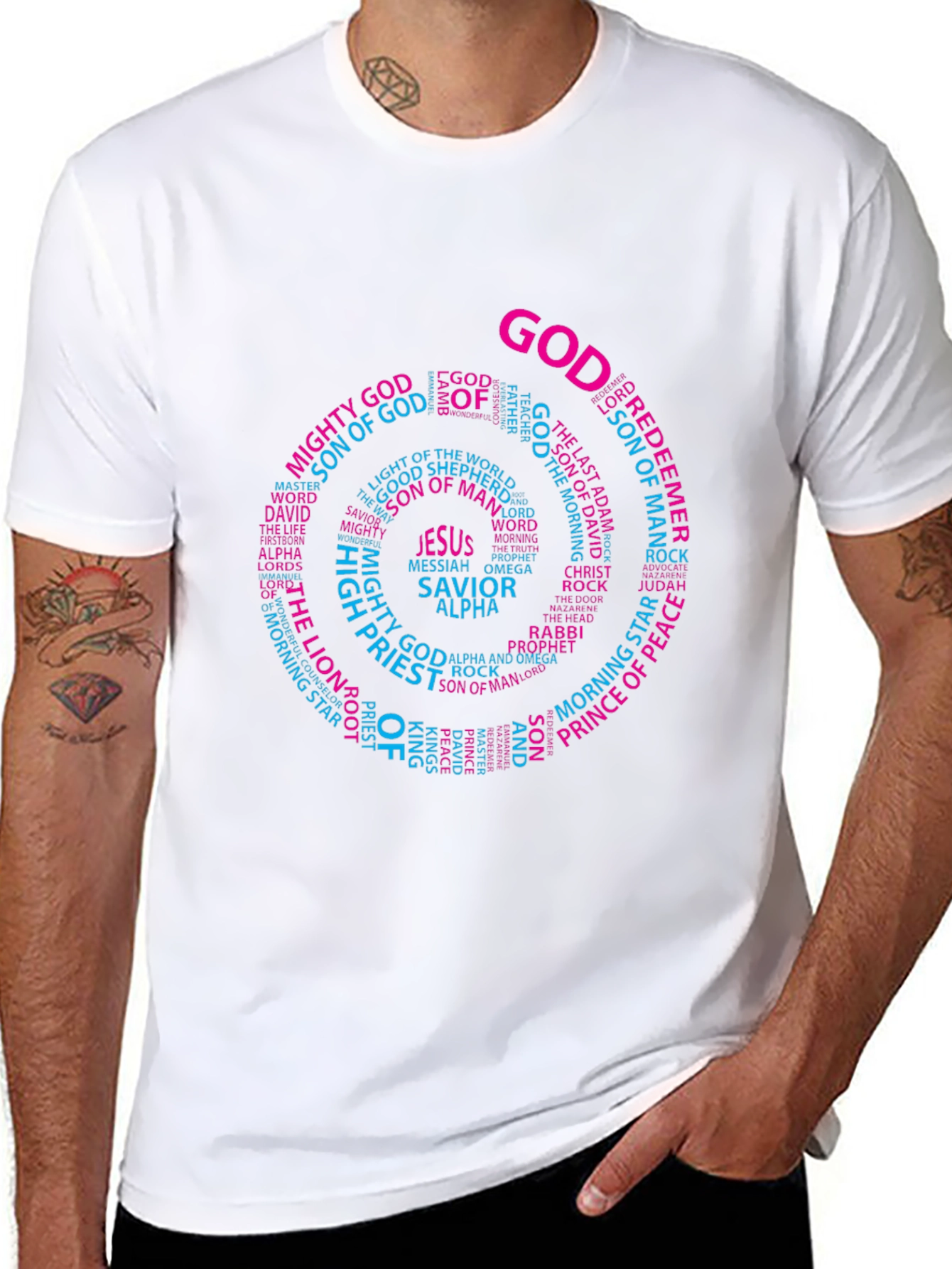 Camiseta Cristiana: Dios Jesús Salvador