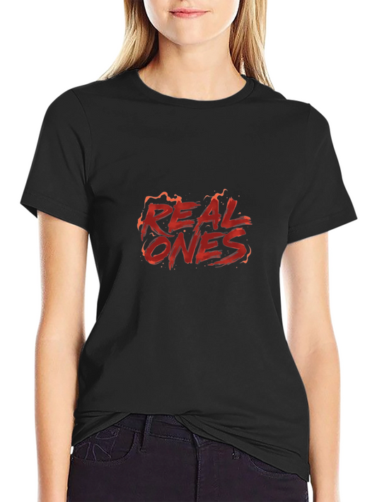 Camiseta Negra Real Ones Diseño Llamativo