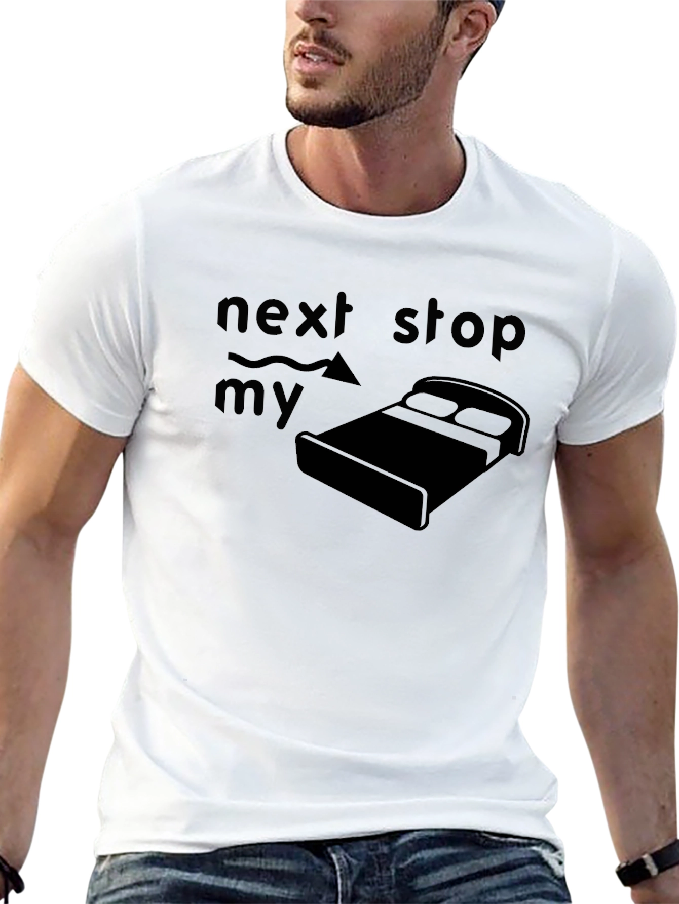 Camiseta Hombre Próxima parada mi cama