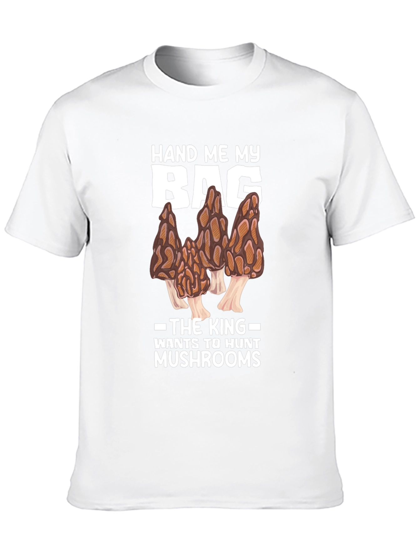 Camiseta Negra: El Rey Caza Setas
