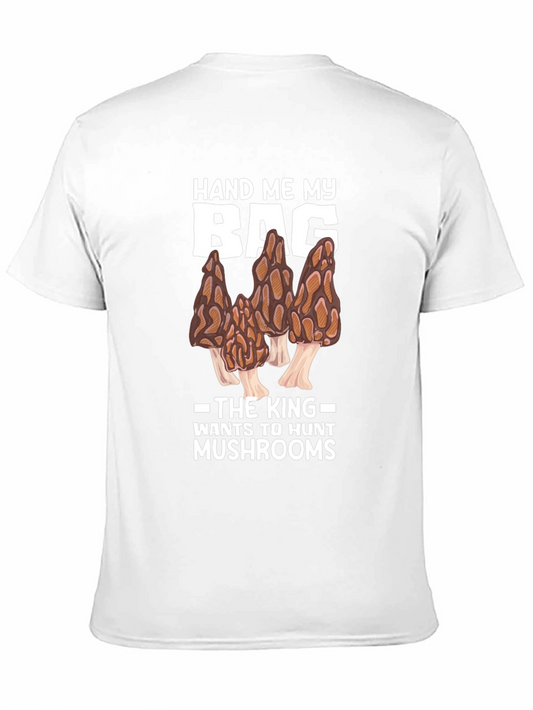 Camiseta Negra: El Rey Caza Setas