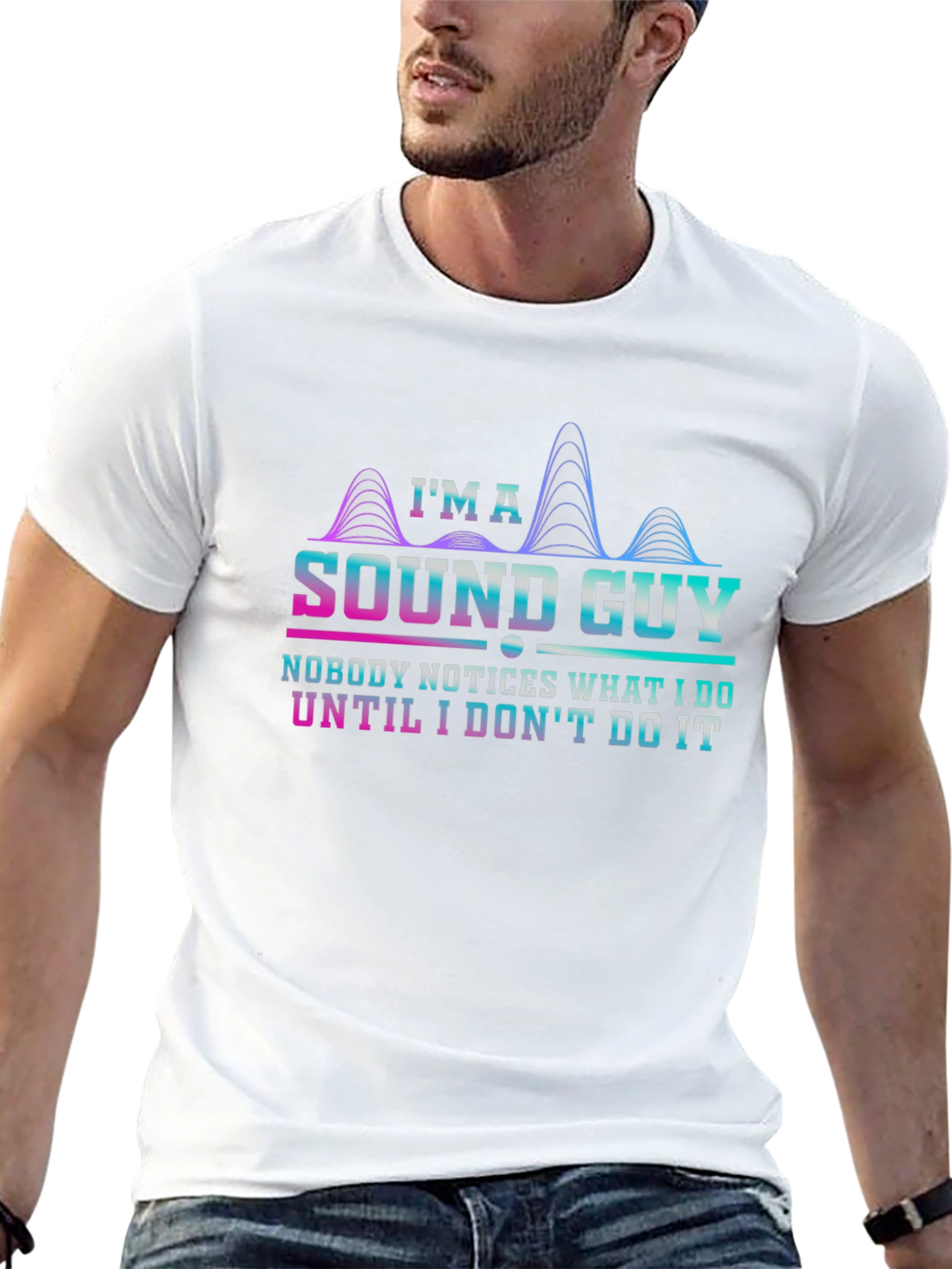 Camiseta Negra Soy un técnico de sonido