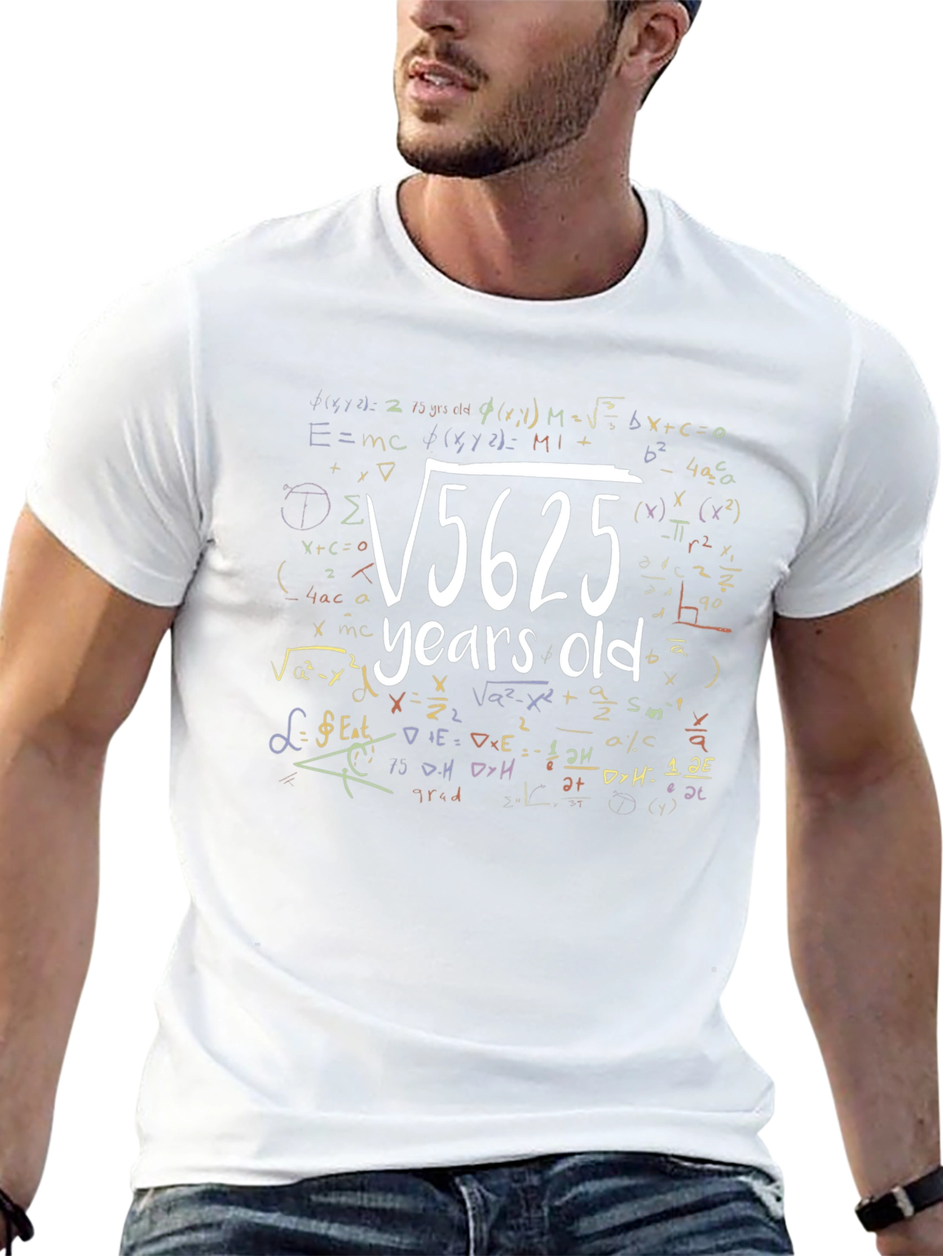Camiseta Negra Raíz Cuadrada 5625 Años