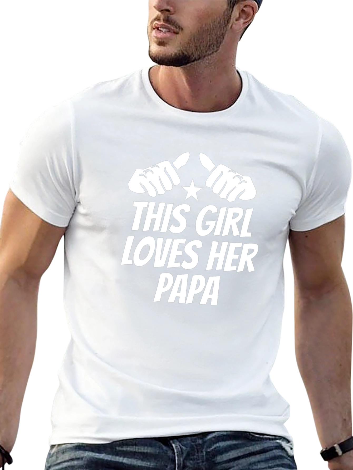 Camiseta Negra: Esta Chica Ama a Su Papá