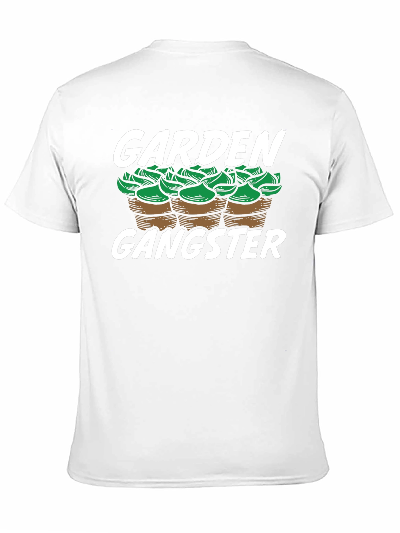 Camiseta Negra Garden Gangster para Amantes de la Jardinería