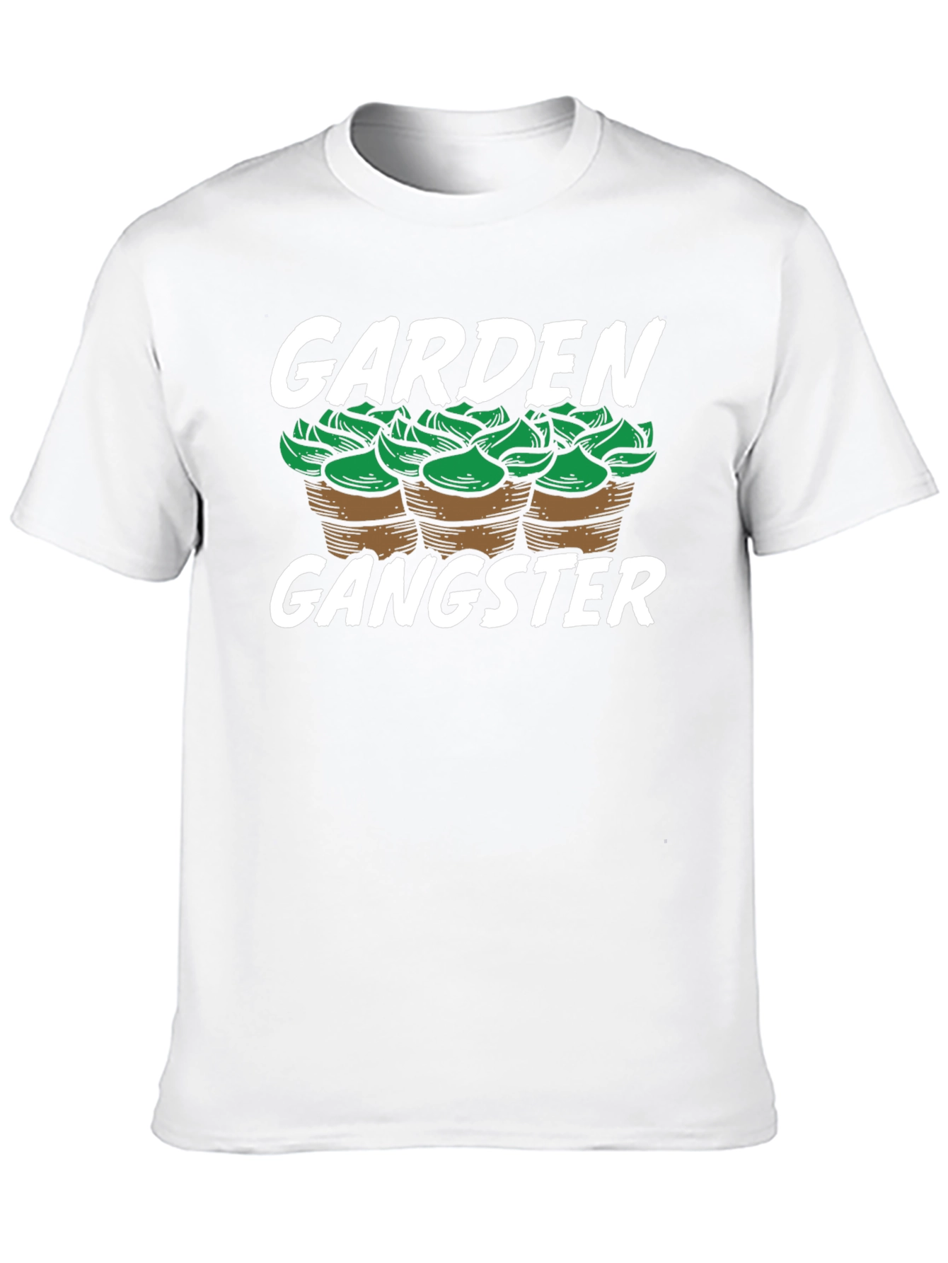 Camiseta Negra Garden Gangster para Amantes de la Jardinería