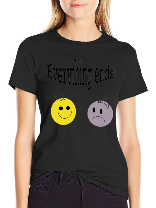 Camiseta Negra: Todo Termina con Emociones