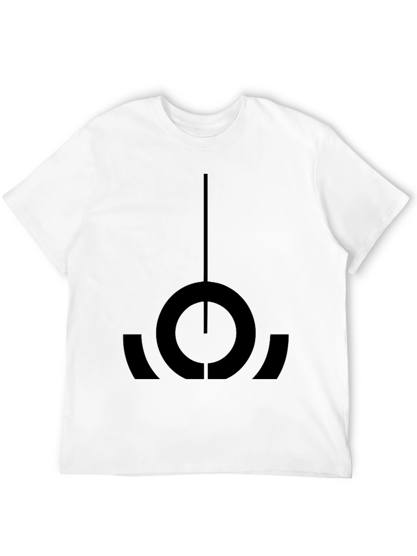 Camiseta Negra con Diseño Abstracto Único