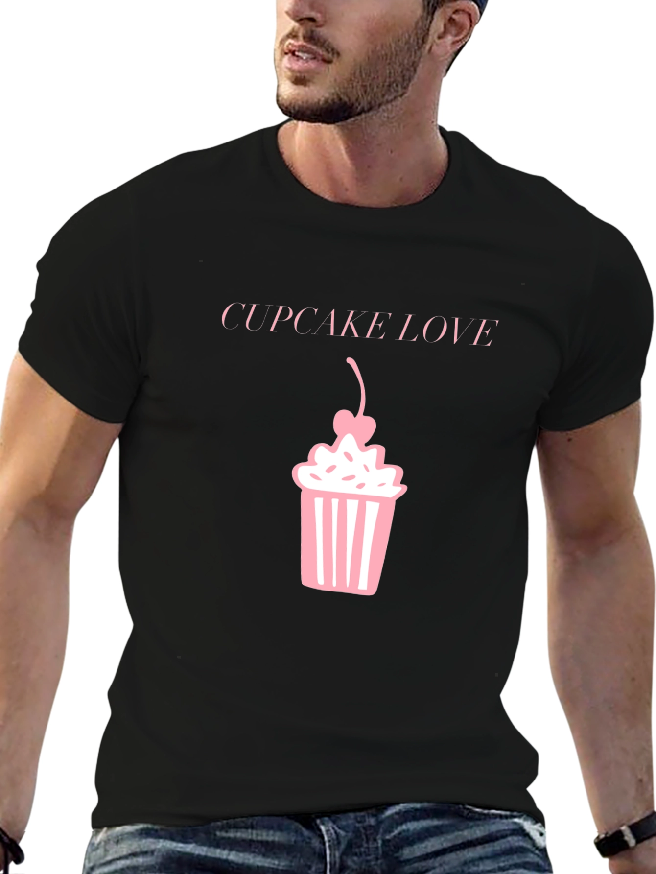 Camiseta Negra Cupcake Love