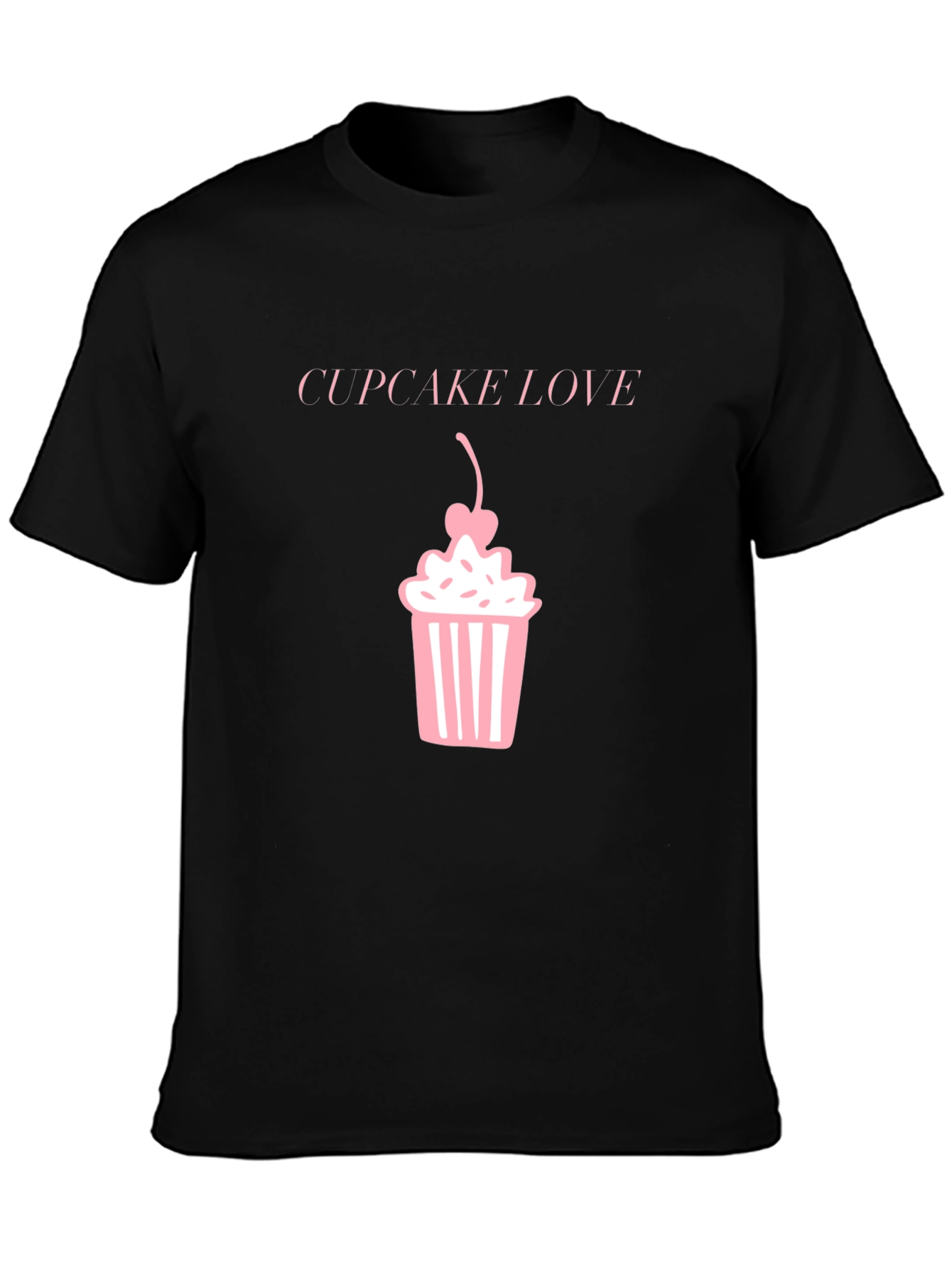 Camiseta Negra Cupcake Love