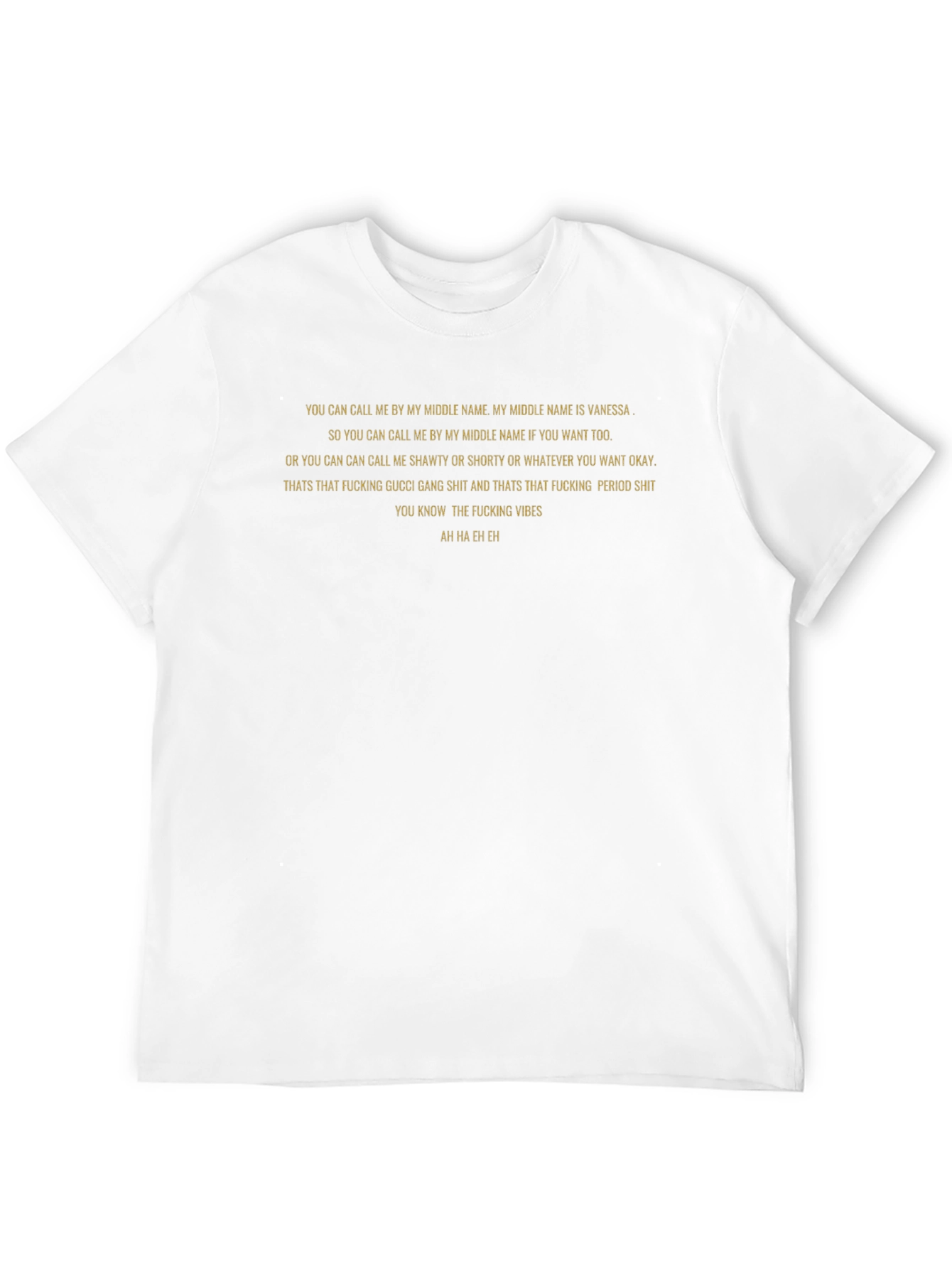 Camiseta Negra con Texto: Vanessa Vibes
