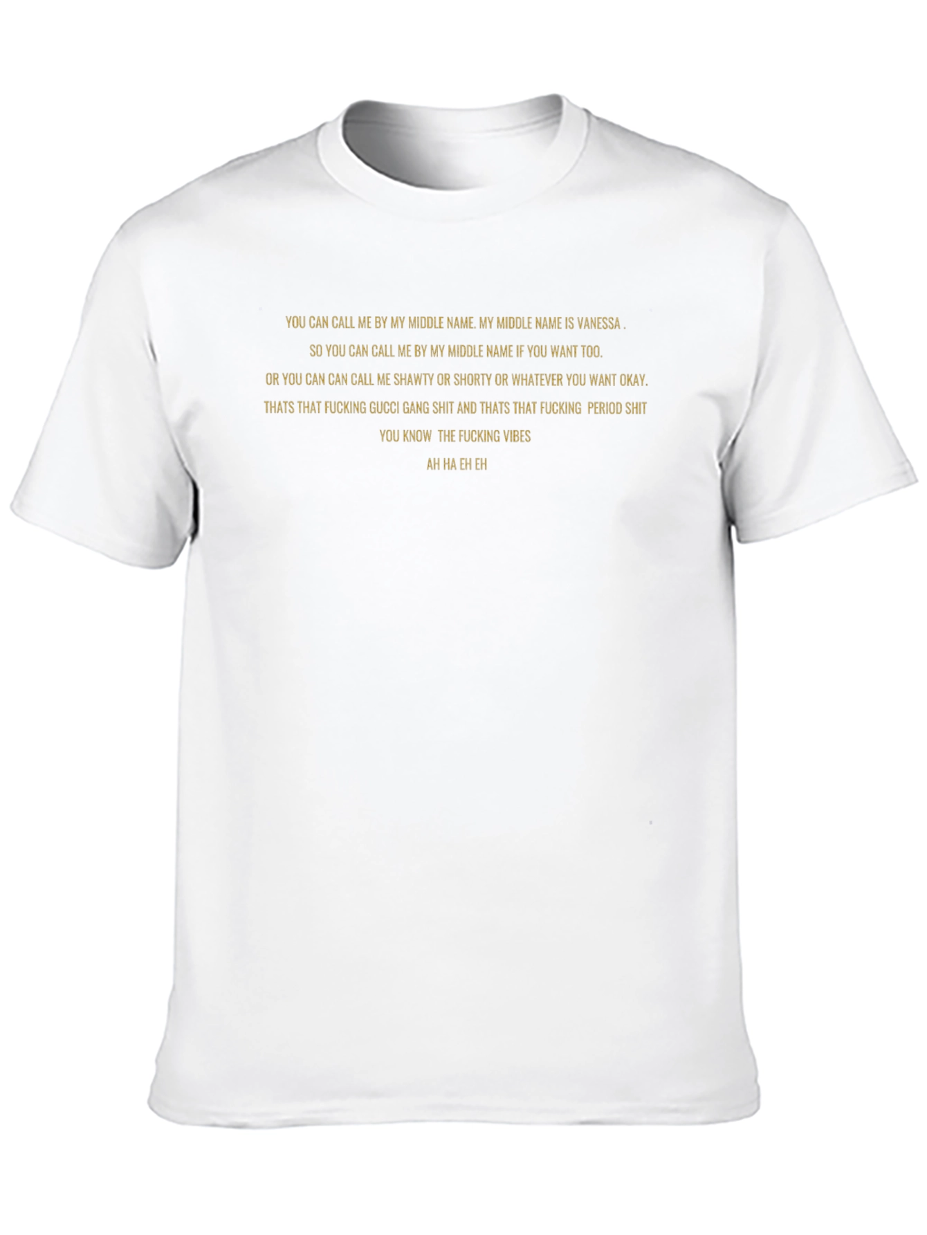 Camiseta Negra con Texto: Vanessa Vibes