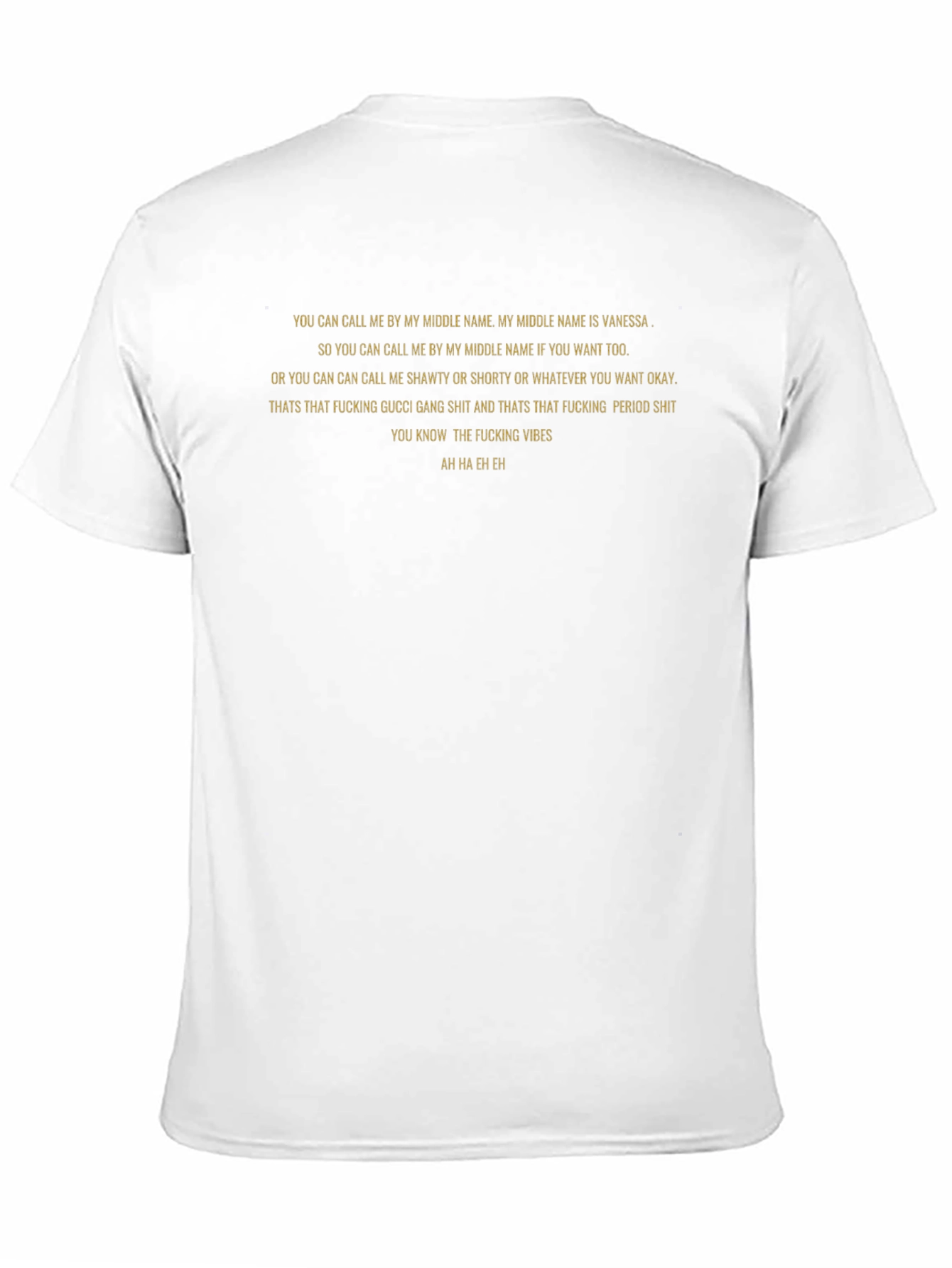 Camiseta Negra con Texto: Vanessa Vibes