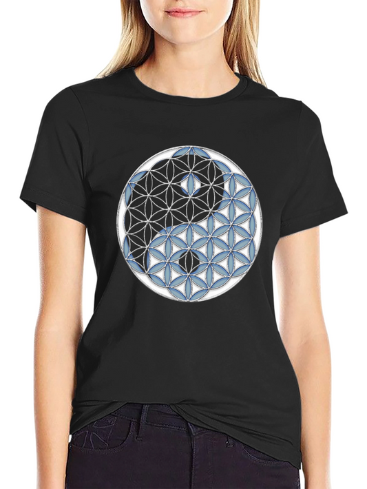 Camiseta Yin Yang Flor de la Vida Hombre