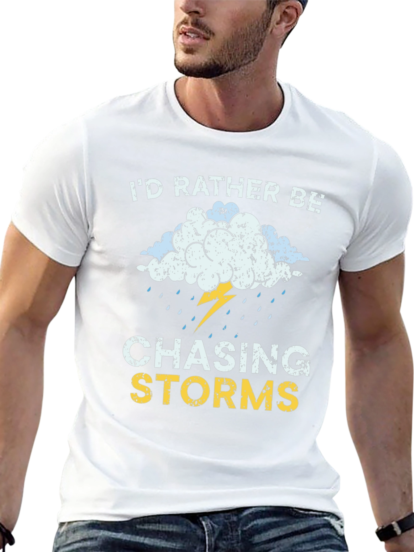 Camiseta Negra Cazador de Tormentas para Aventura