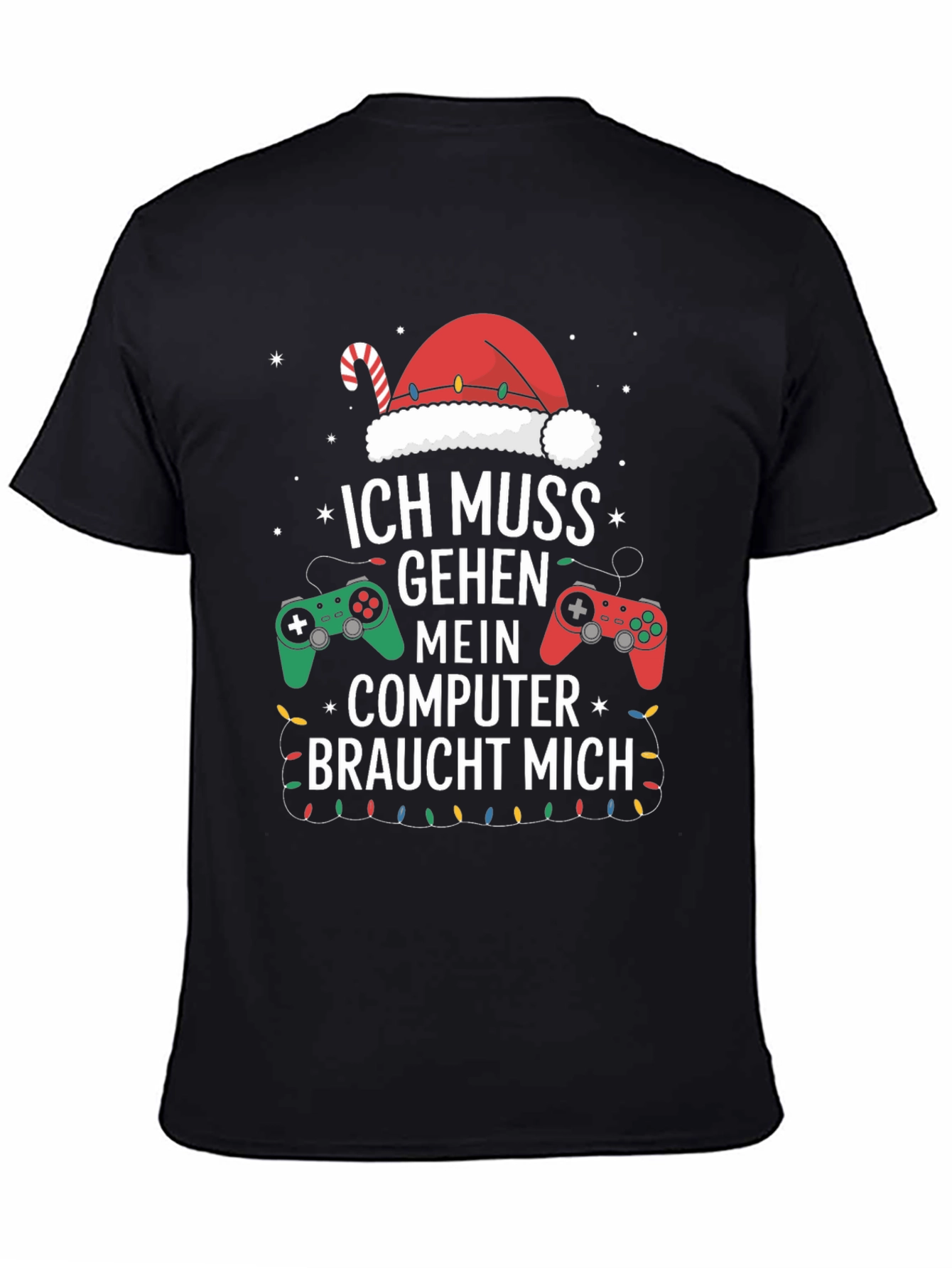 Camiseta Gamer Navideña - Ich Muss Gehen