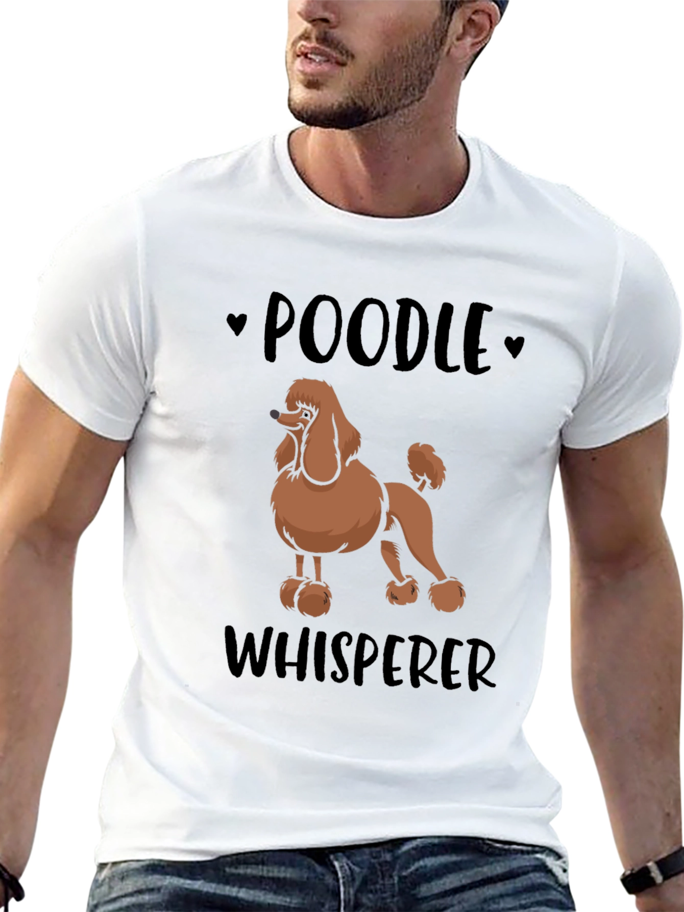 Camiseta Negra Poodle Whisperer