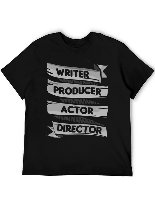 Camiseta Negra: Escritor Productor Actor y Director