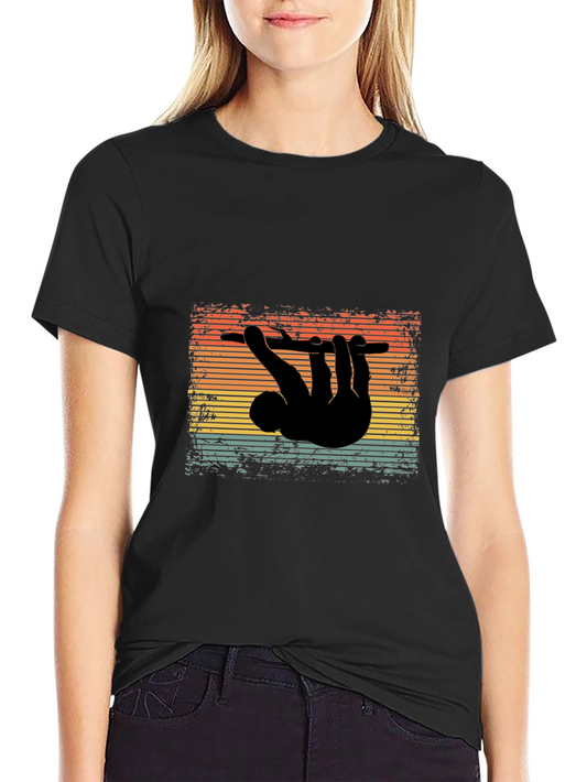 Camiseta Hombre Diseño Perezoso Vintage
