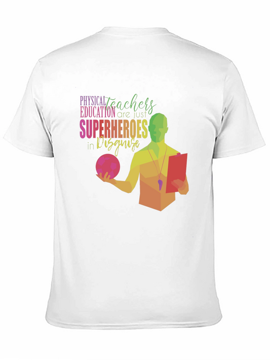 Camiseta Negra: Héroes de Educación Física