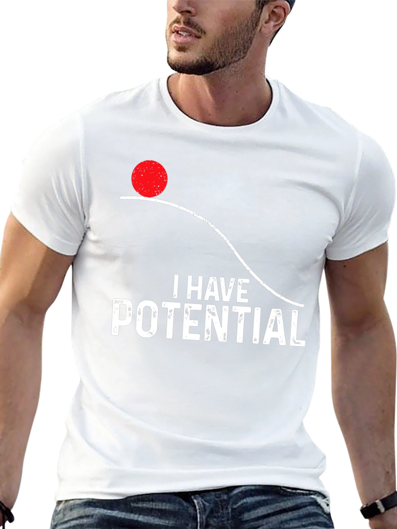Camiseta Tengo Potencial Física Divertida