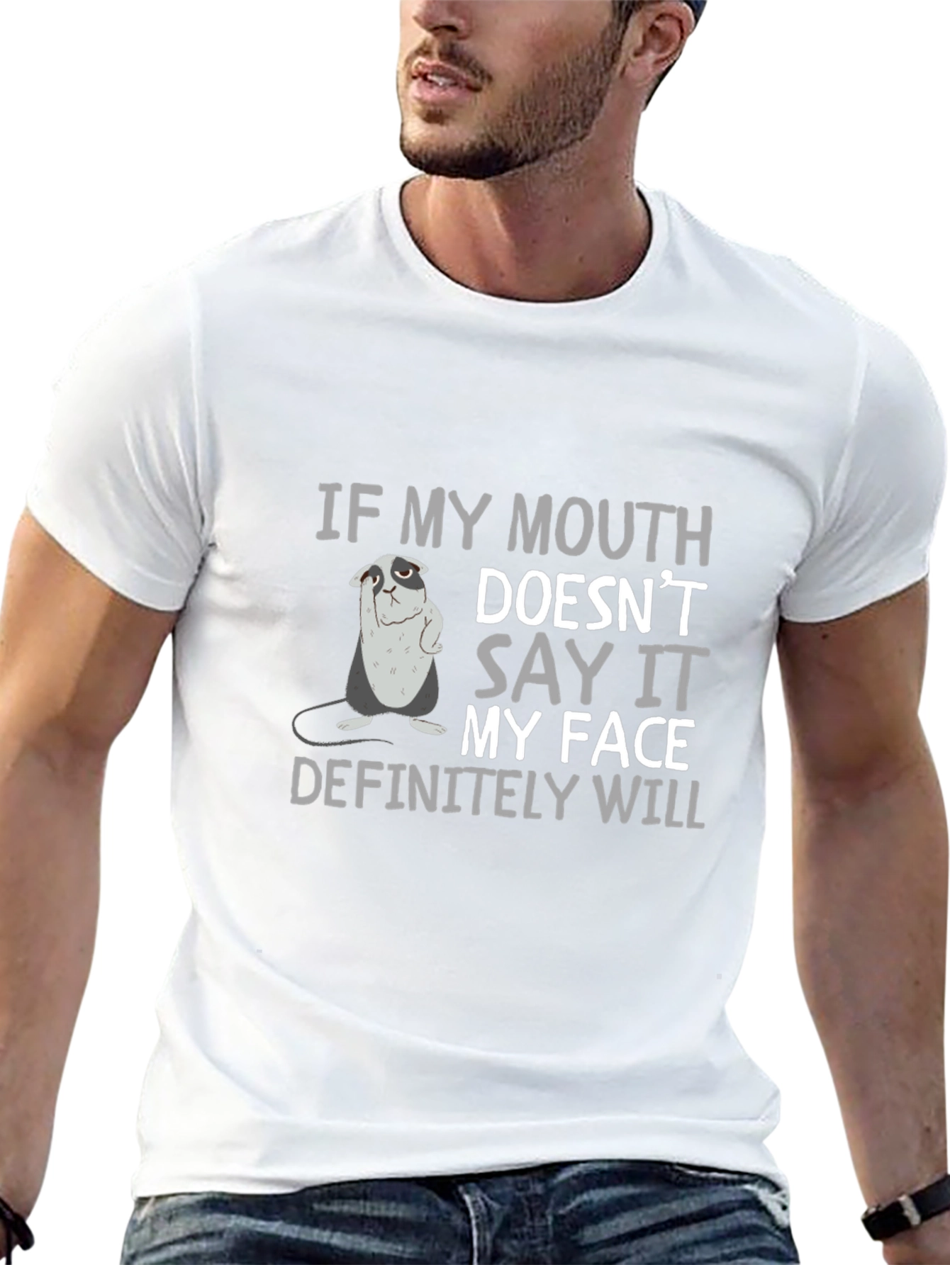 Camiseta Negra con Diseño Gráfico Divertido