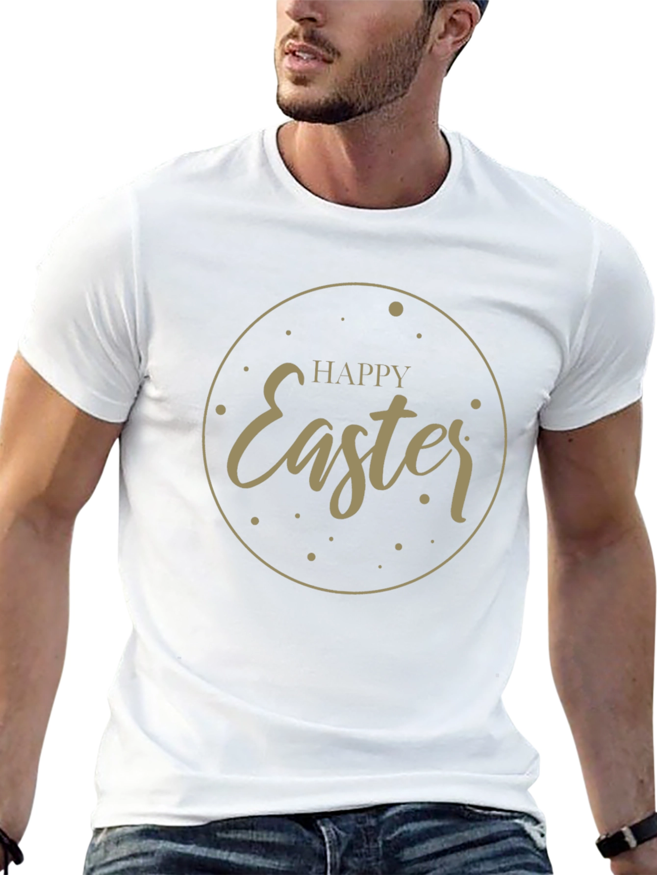 Camiseta Negra Felices Pascuas para Hombre