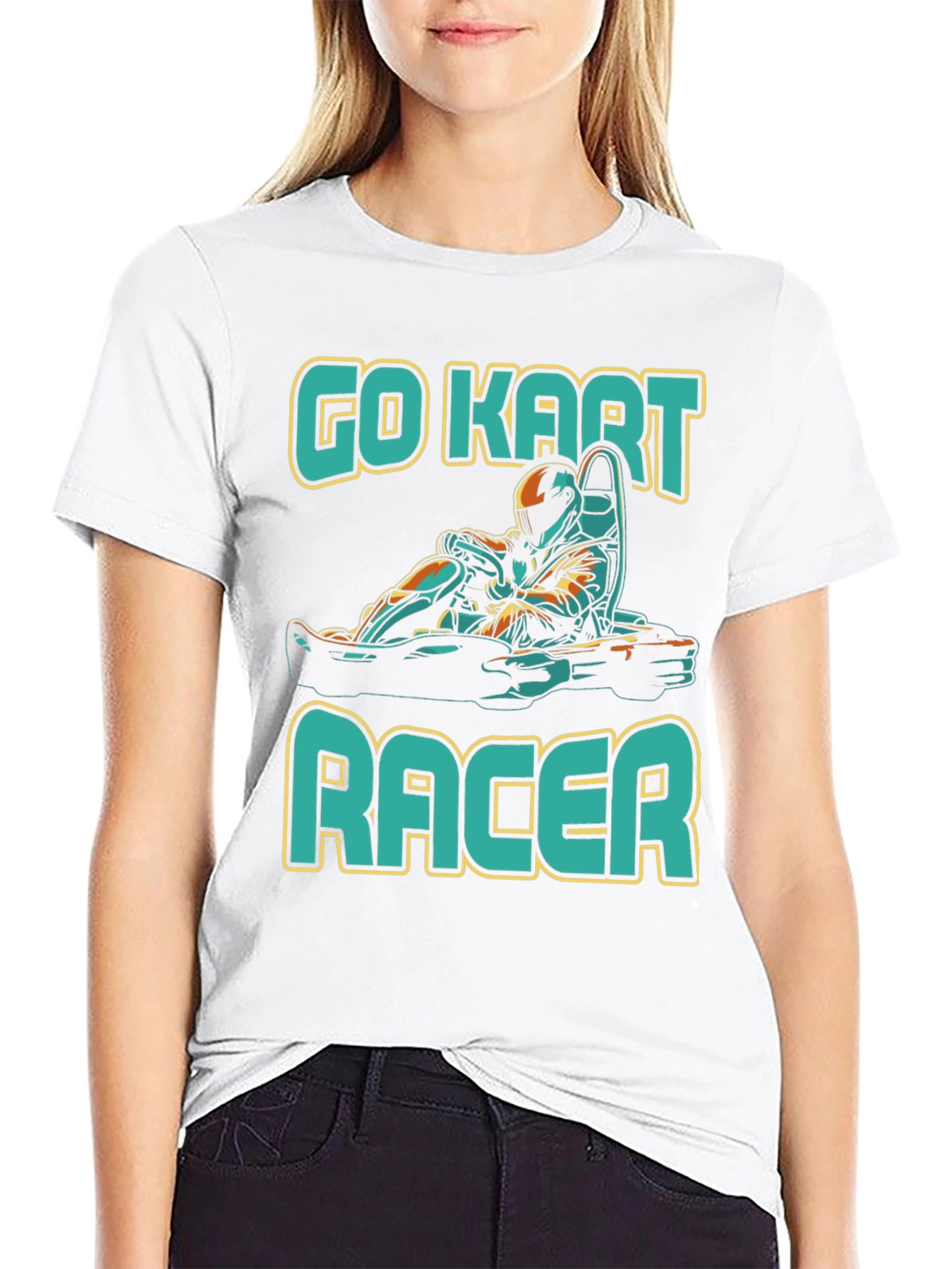 Camiseta Negra Go Kart Racer
