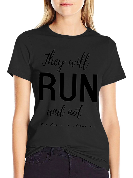 Camiseta Negra They will run and not be weary