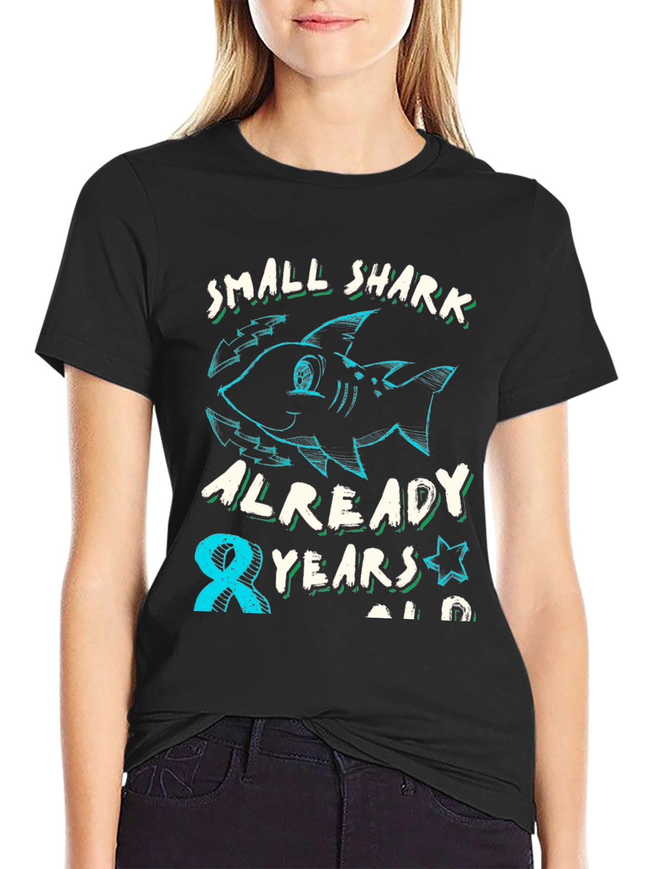 Camiseta Niño Tiburón Cumpleaños 8 Años