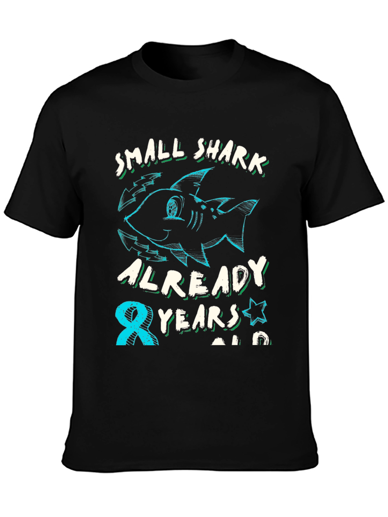 Camiseta Niño Tiburón Cumpleaños 8 Años