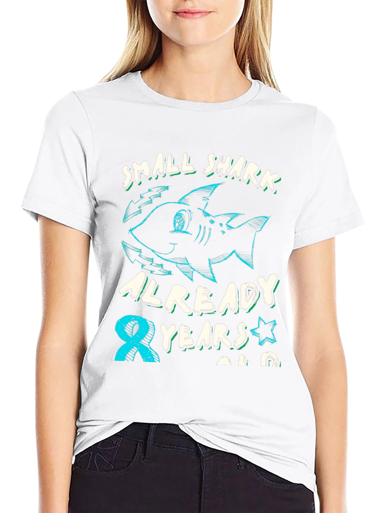 Camiseta Niño Tiburón Cumpleaños 8 Años