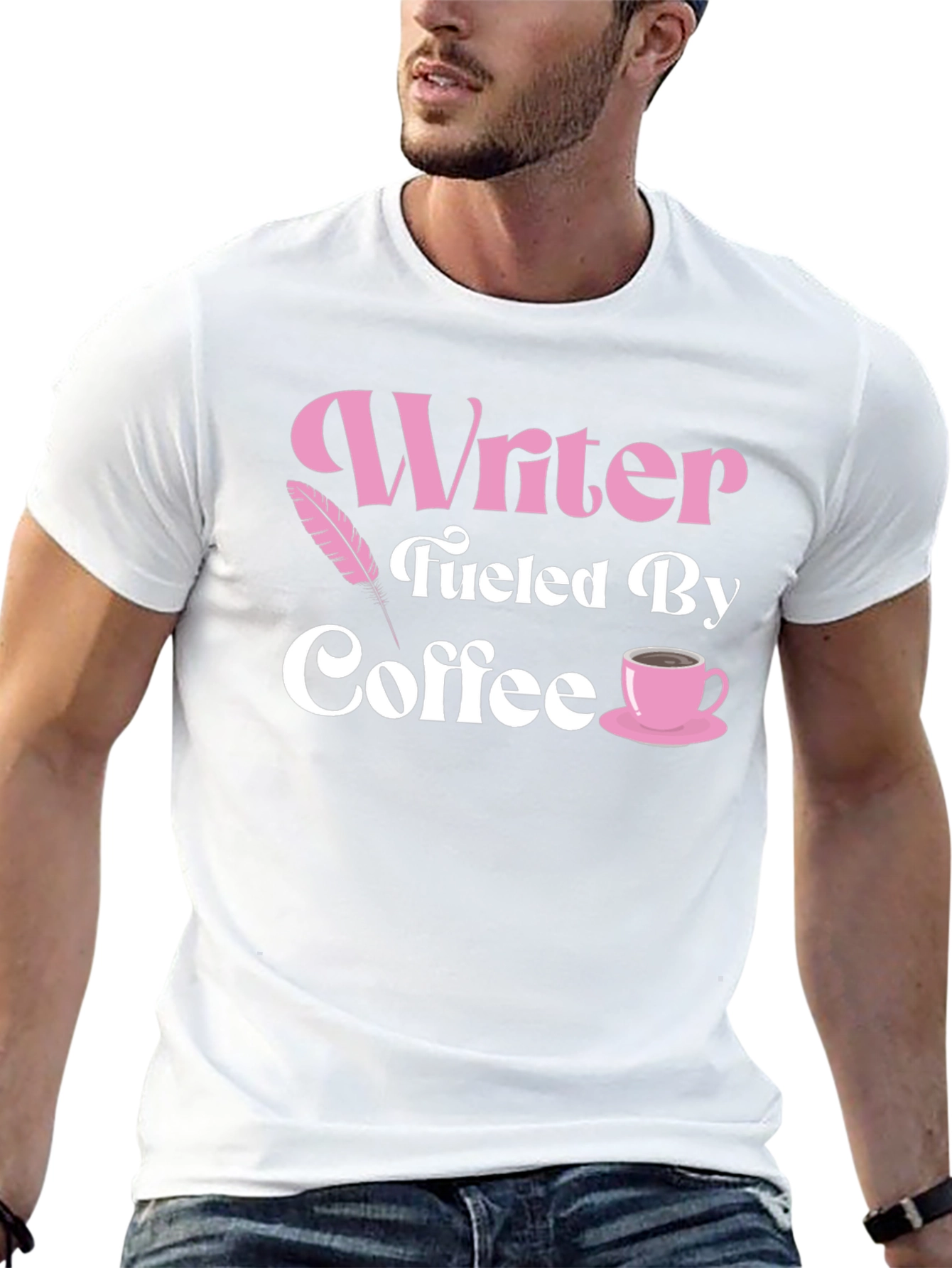 Camiseta Negra Writer Fueled By Coffee